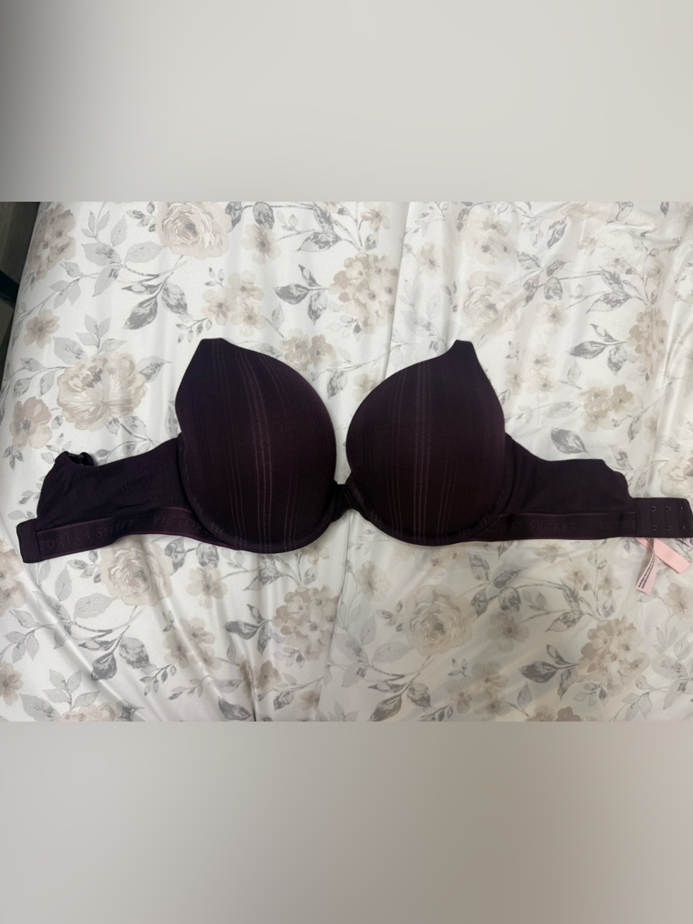 Victoria's Secret full coverage T-Shirt push-up Bra Plum Wine